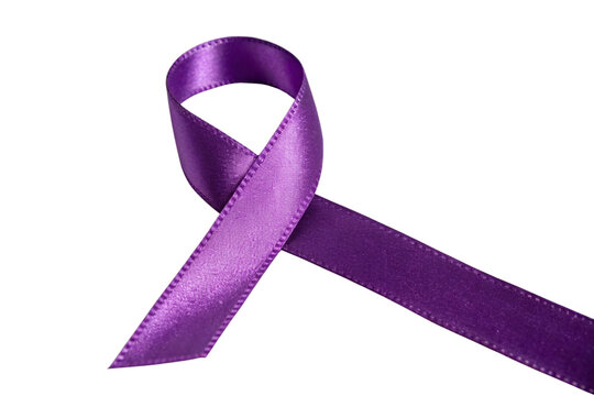 Purple ribbon awareness isolated transparent background png
