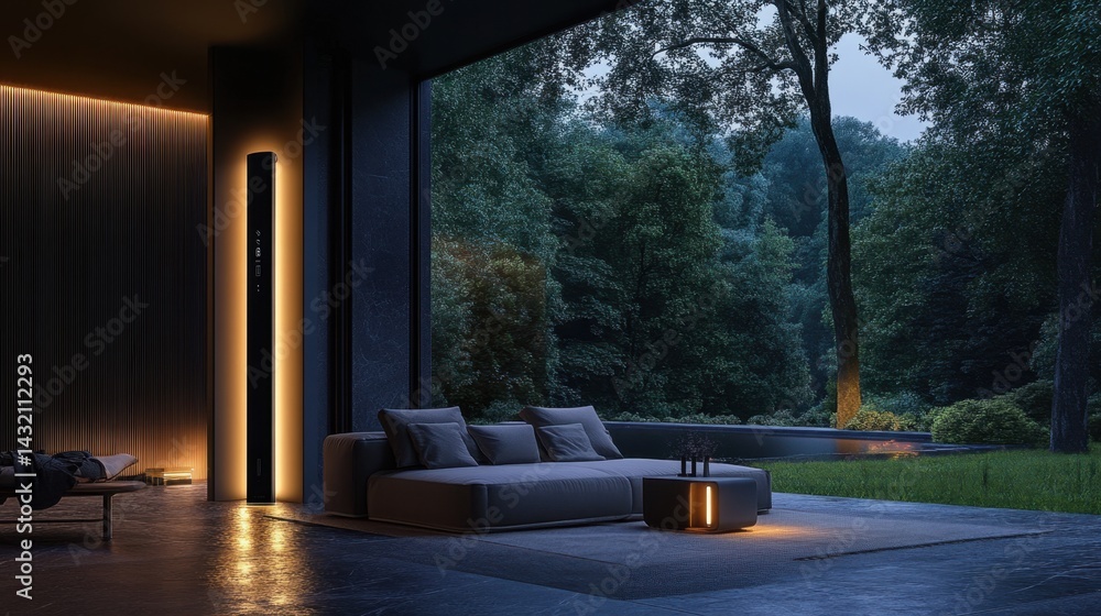 Aufkleber a stylish entryway with rfid keyless smart lock and real-time access logs screen