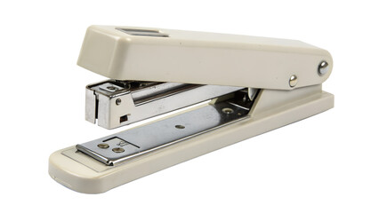 Beige Office Stapler on Transparent Background