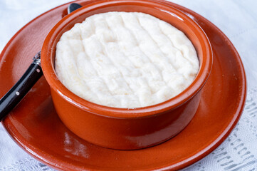 French dauphinois cheeses collection, Saint-Marcellin, Saint- Felicien cow's milk cheese with white mold from Rhône-Alpes region of France