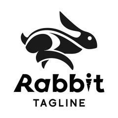 rabbit logo design. simple and elegant perfect for product brands