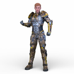 サイバーマン　3DCGレンダリング