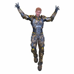 サイバーマン　3DCGレンダリング