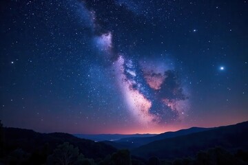 Starry night, celestial bodies, Milky Way visible, night sky, night photography, planets
