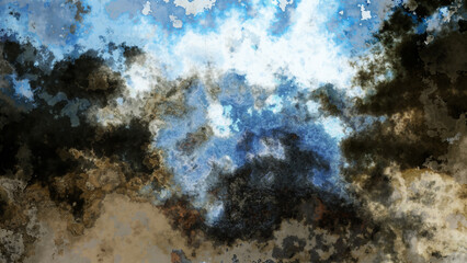 4K watercolor abstract digital texture with grainy marbled effect.