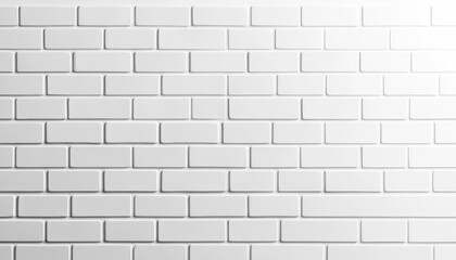 Clean, white brick wall texture