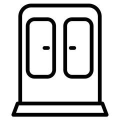 Bat Curtain Water Line Icon