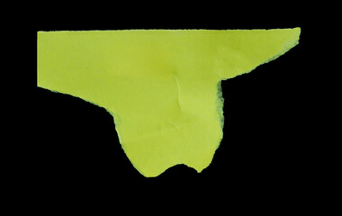 Torn rip paper texture on black background