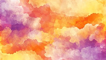 smoke or abstract colorful watercolor art featuring bright textures with orange, yellow, and blue paint on antique paper patterns - Powered by Adobe