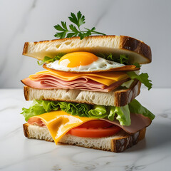 ham and cheese sandwich