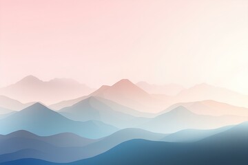 Obraz premium mountains and clouds