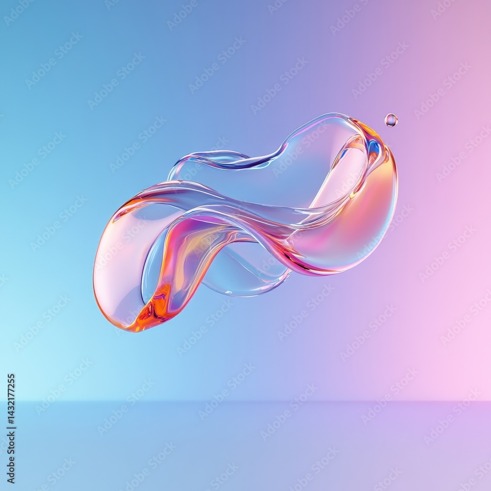 Poster fluid motion design abstract art digital creation studio environment aesthetic view modern concept