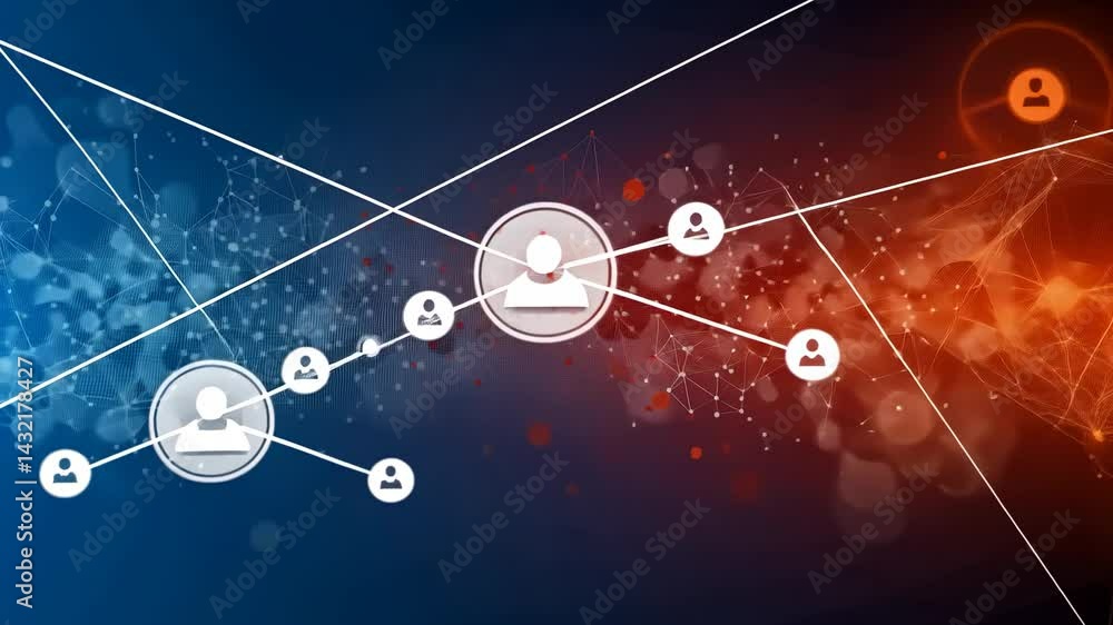 Poster global network connection: digital communication and interconnectivity