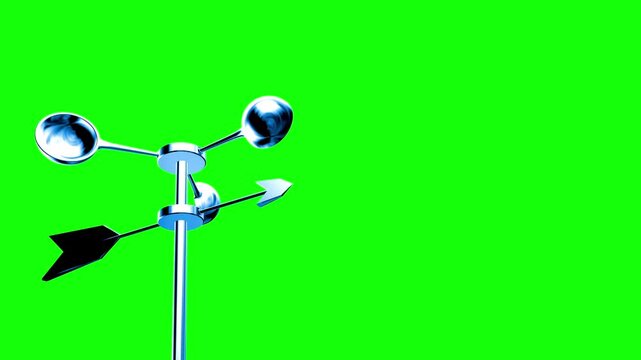 Anemometer with Green screen