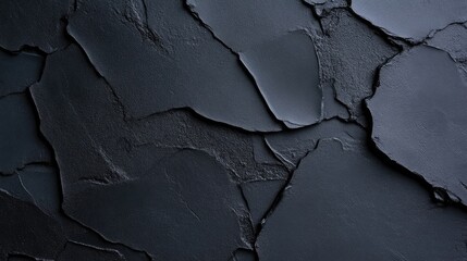 Dark, Textured Surface with Fractured Pattern