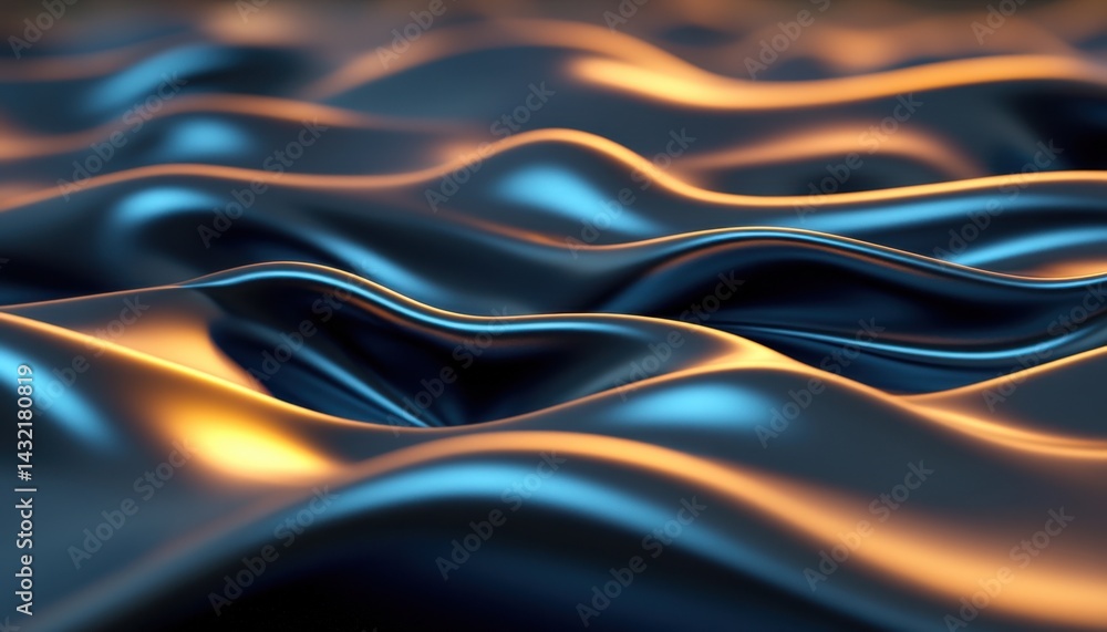 Poster abstract flowing fabric texture with vibrant colors. dynamic, wavy, and sleek surface. intricate fol