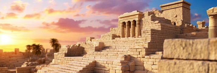 modern photo of ancient city of babylon 