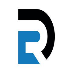 Dr letter logo creative modern alphabet logo.