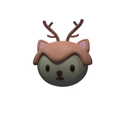 3d, design, illustration, animal, art, toy, vector, cartoon, background, cute, model, render, isolated, concept, realistic, birthday, collection, party, decoration, set, nature, modern, icon, happy