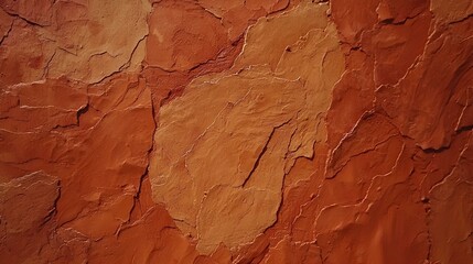 Fototapeta premium Abstract terracotta wall texture. Rustic, earthy tones. Perfect for backgrounds or design elements.