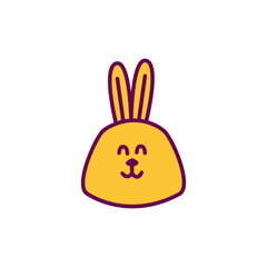 Bunny animal cartoon design vector illustration