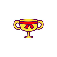 Trophy icon design vector illustration