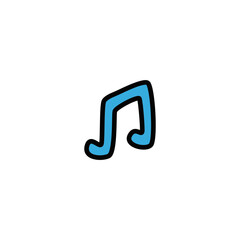 Music note icon design vector illustration