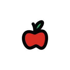 Apple fruit icon design vector illustration