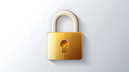 Fototapeta premium Lock padlock vector secure password flat des