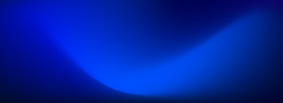 Deep blue ocean gradient wallpaper. Abstract deep dark navy underwater background. Night sky and deep water surface design. Blur sea backdrop for presentation, brochure, poster, banner. Vector