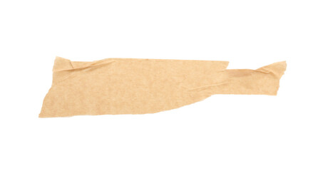 Strip of masking tape isolated on white, top view