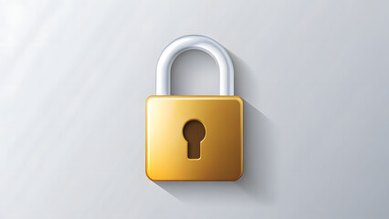 Naklejka premium Lock padlock vector secure password flat des