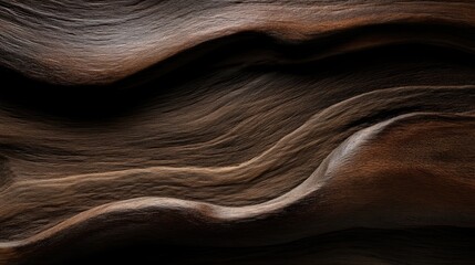 Obraz premium Textured, dark brown wood grain with flowing lines. Detailed wood surface