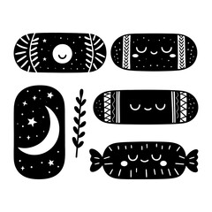 Decorative Pillow Silhouette Furniture Icon