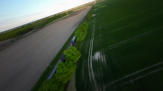 nature fast flay drone fpv drone shot
