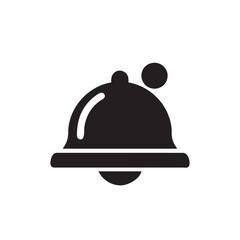 Fototapeta premium Notification Bell Icon - Minimalist Alert and Reminder Symbol for Digital Platforms