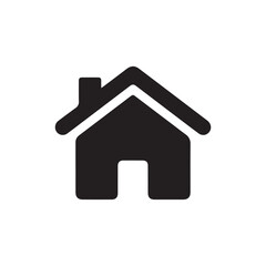 Fototapeta premium Minimalist Home Icon Design - Perfect for Web and UI Applications