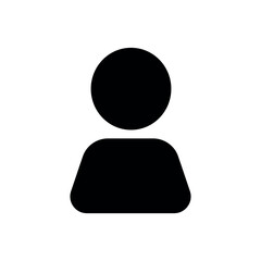 user icon vector illustration with a white background