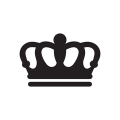 Kings crown icon silhouette vector design