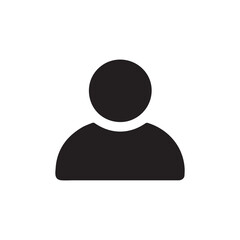 user icon vector illustration with a white background