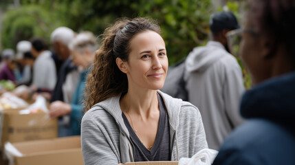 Volunteers Distributing Food and Supplies to Vulnerable Communities