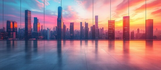 Cityscape Sunset View.