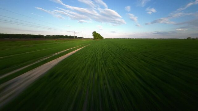 nature fast flay drone fpv drone shot
