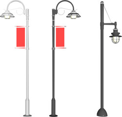 Obraz premium sketch vector illustration silhouette design classic vintage city park lamp ethnic europe 