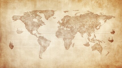Treaty agreement image overlaid with cargo ship routes and logistic arrows