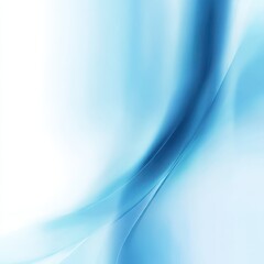 Obraz premium Abstract blue wave flowing design isolated on white background