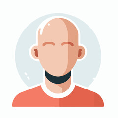 Obraz premium bald adult man vector image