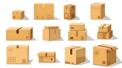 Creative and adorable cardboard boxes for efficient packing solutions in logistics