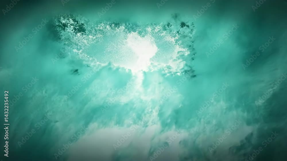 Poster soft ethereal abstract background with smooth gradient and luminous center, creating a dreamy and tr