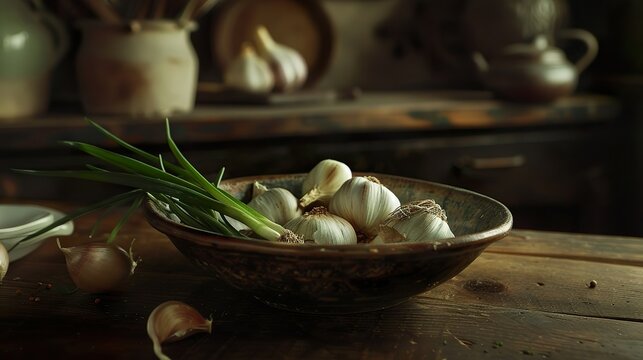 organic vegetable garlic